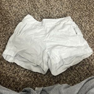 White Linen Gap Shorts
